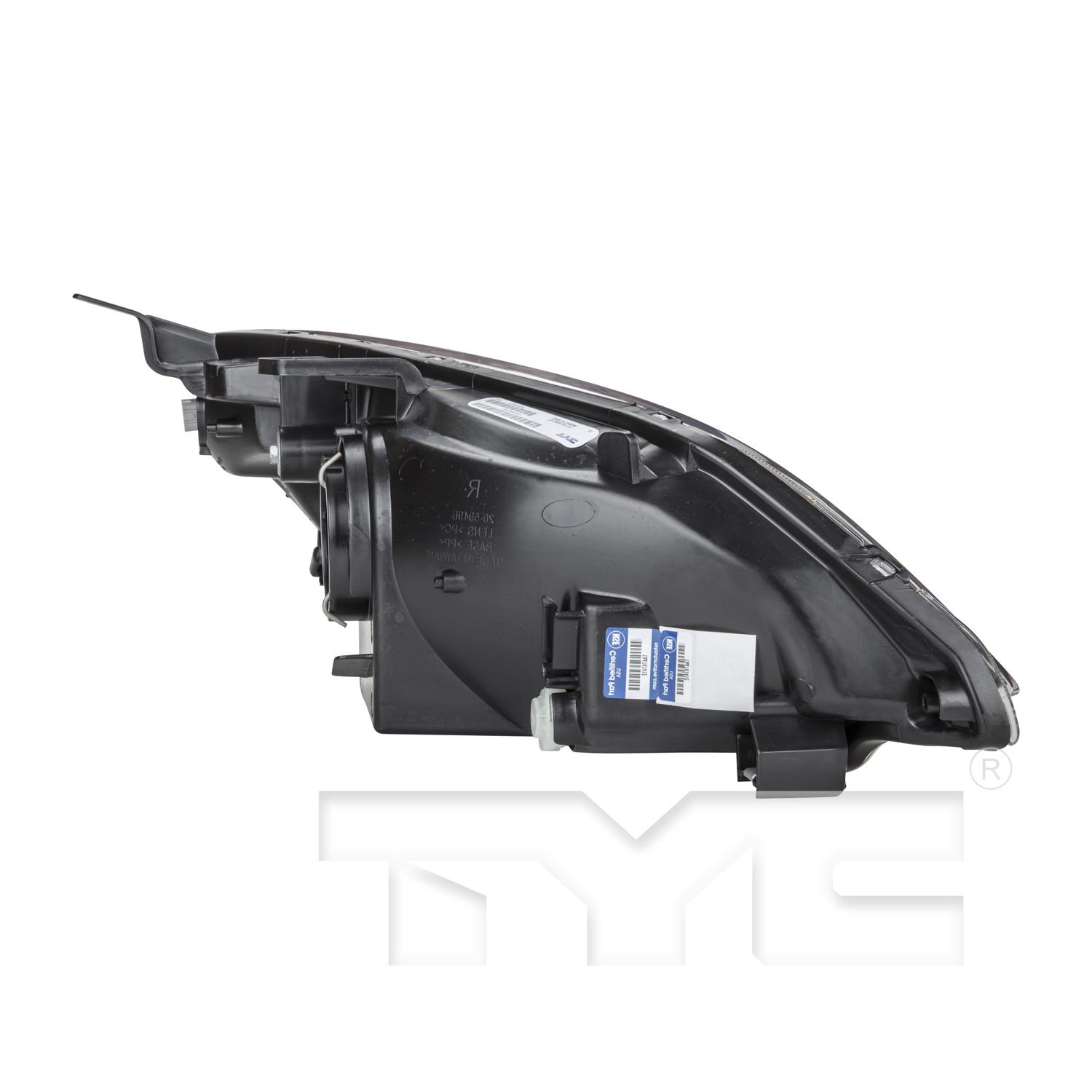 TYC 20595000 Headlight Assembly product image 4 of 6