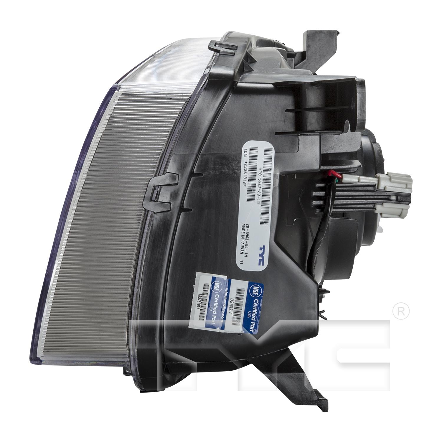 TYC 20596300 Headlight Assembly product image 4 of 6