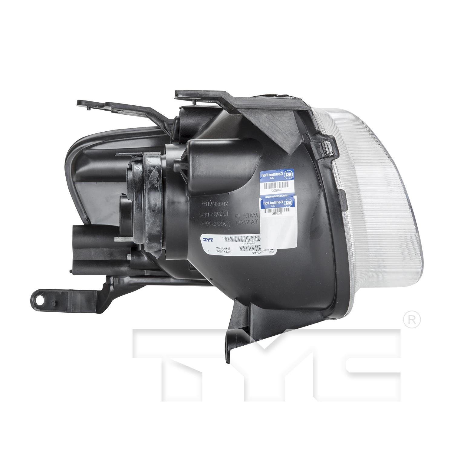 TYC 206050009 Headlight Assembly product image 4 of 6