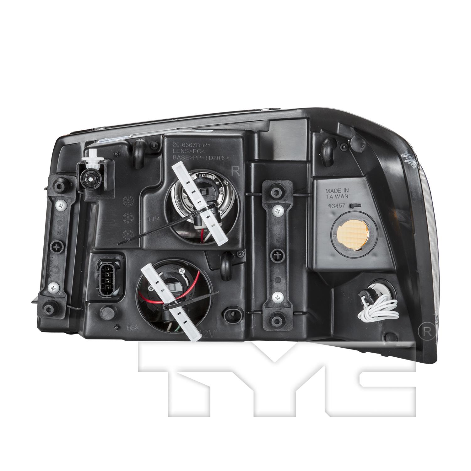 TYC 206367009 Headlight Assembly product image 2 of 2