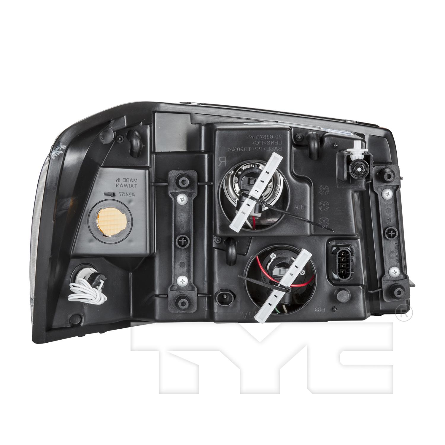 TYC 206368009 Headlight Assembly product image 2 of 8