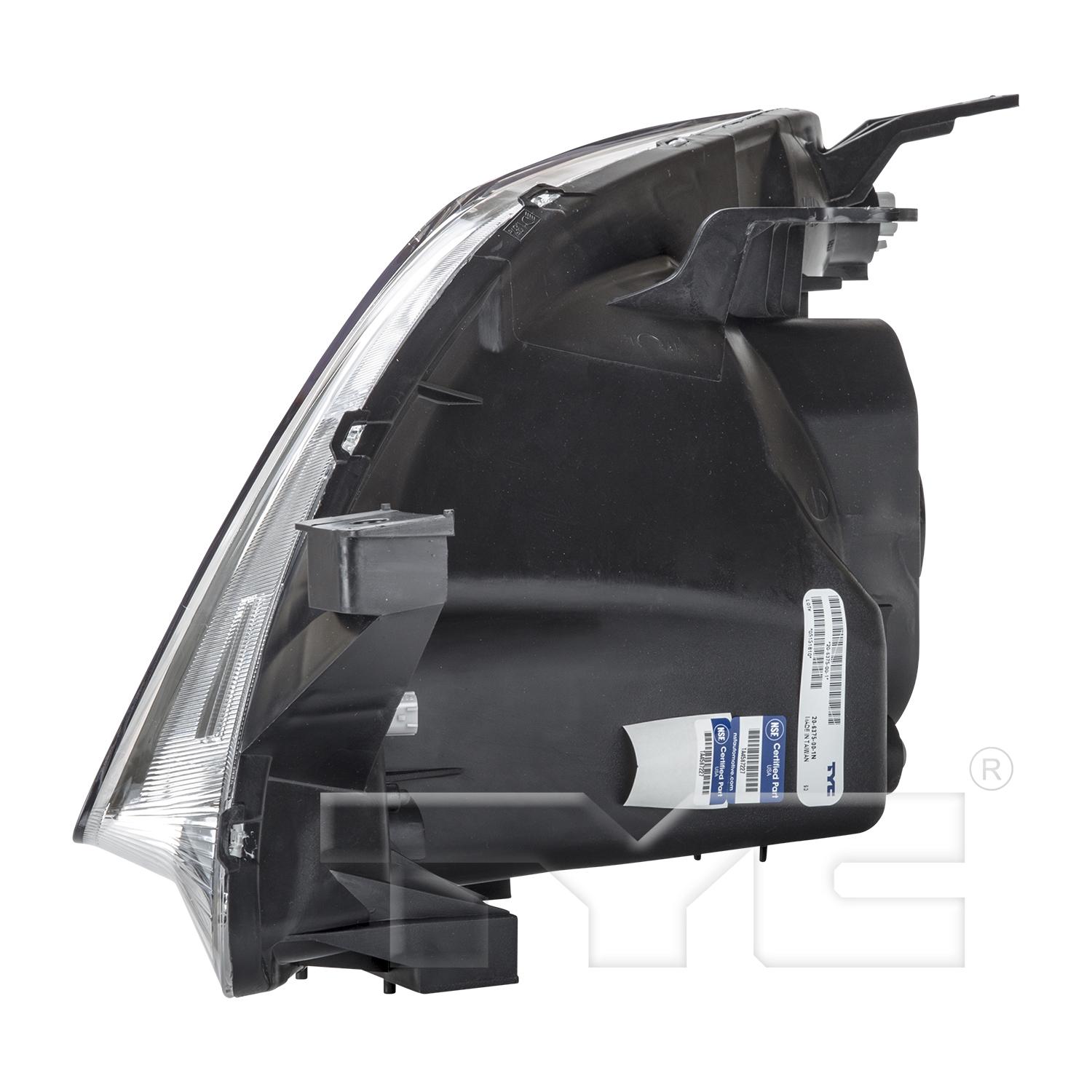 TYC 20637500 Headlight Assembly product image 4 of 6