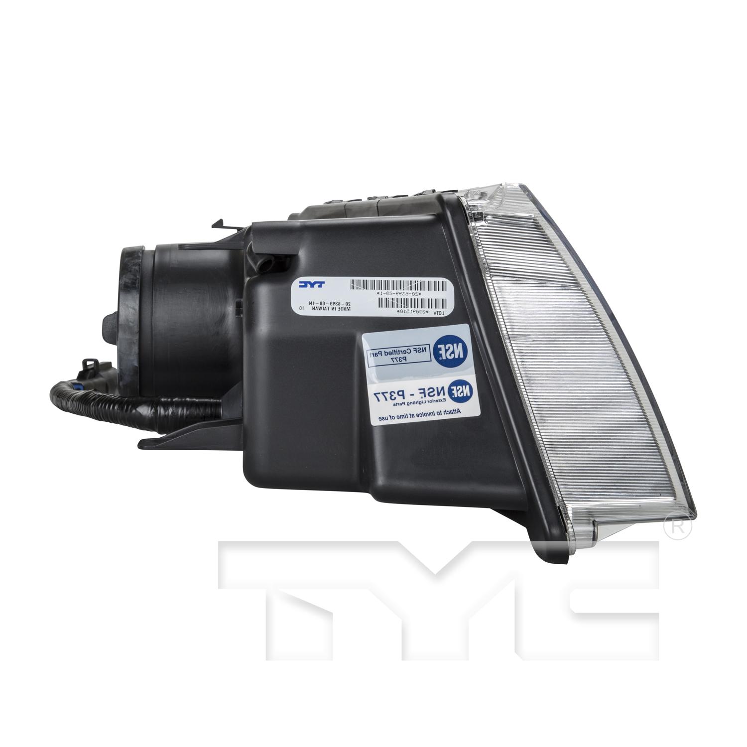 TYC 20640000 Headlight Assembly product image 4 of 6