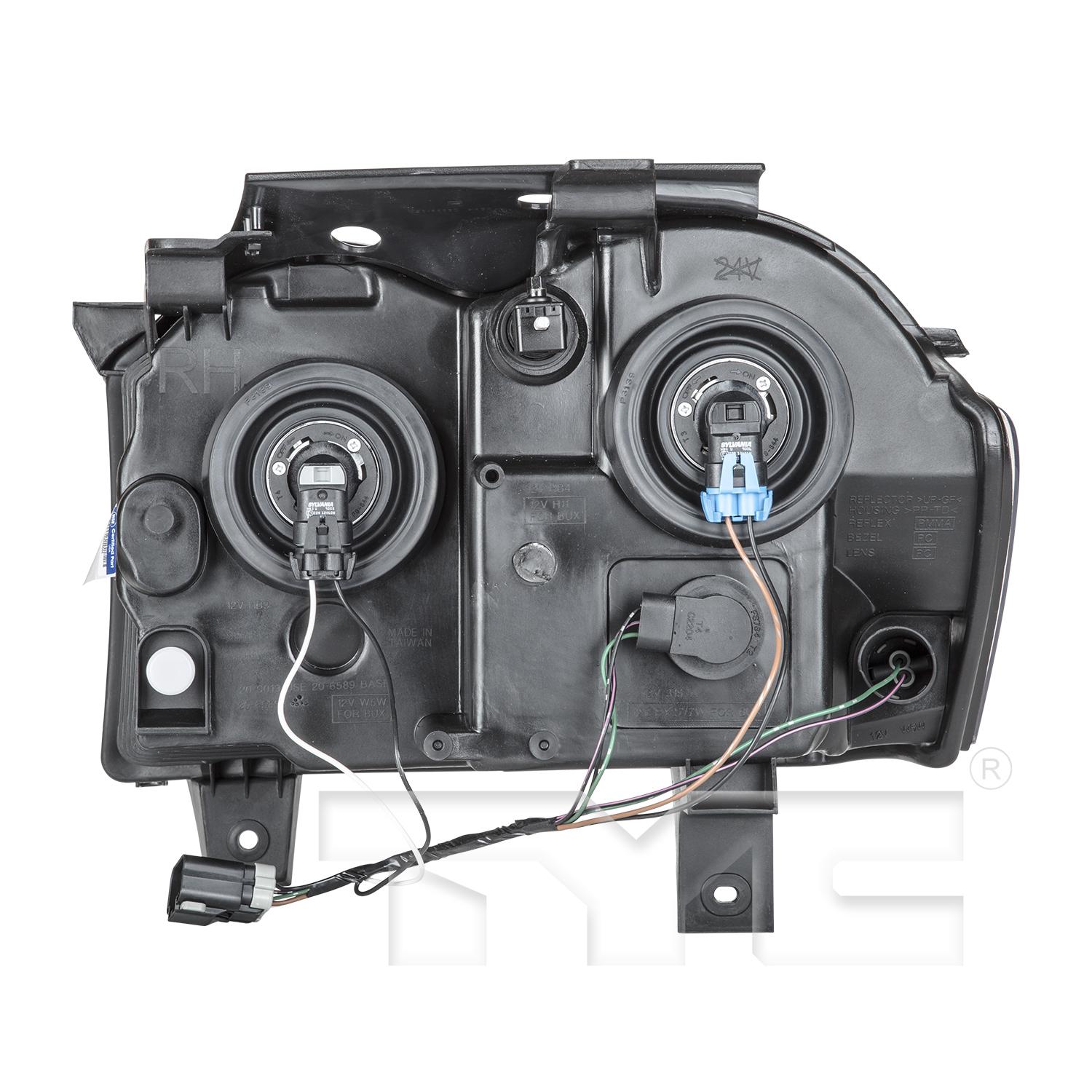 TYC 206589009 Headlight Assembly product image 2 of 6