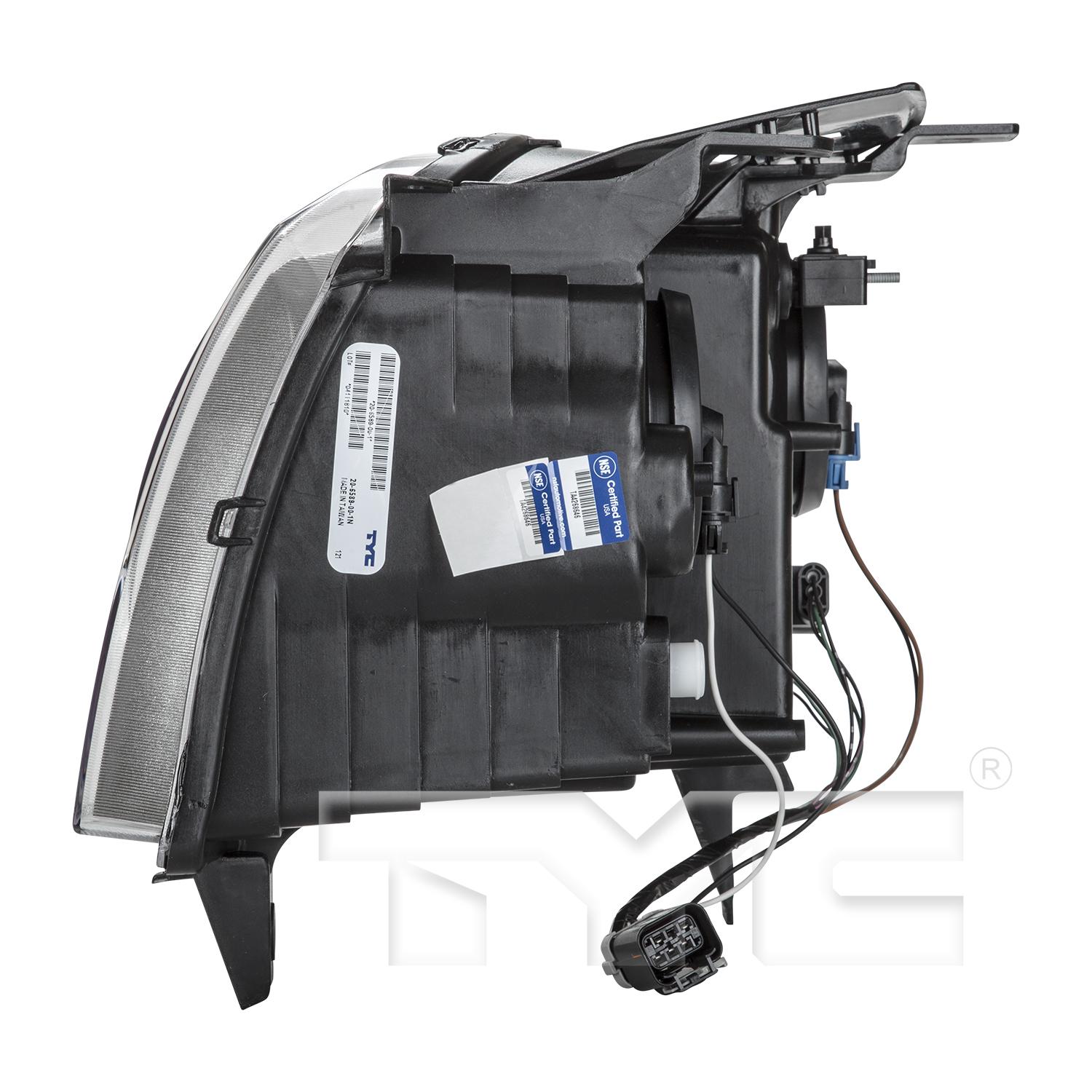 TYC 206589009 Headlight Assembly product image 4 of 6