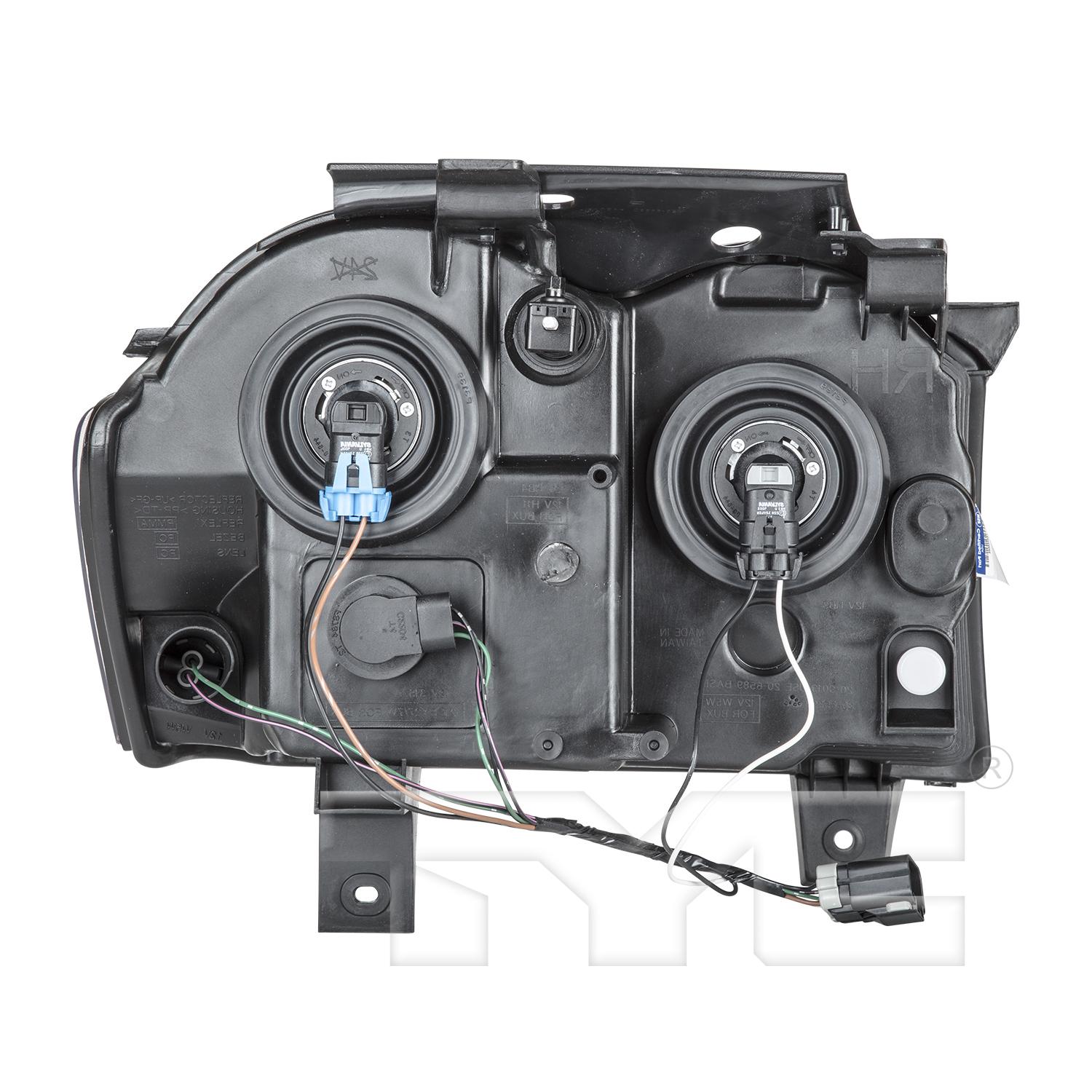 TYC 206590009 Headlight Assembly product image 2 of 6