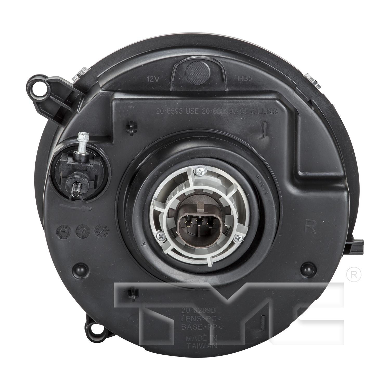 TYC 206593009 Headlight Assembly product image 2 of 6