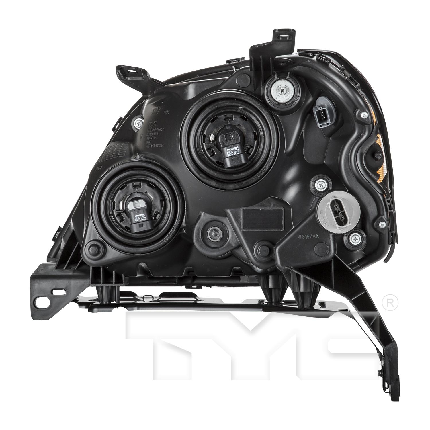TYC 206597009 Headlight Assembly product image 2 of 6