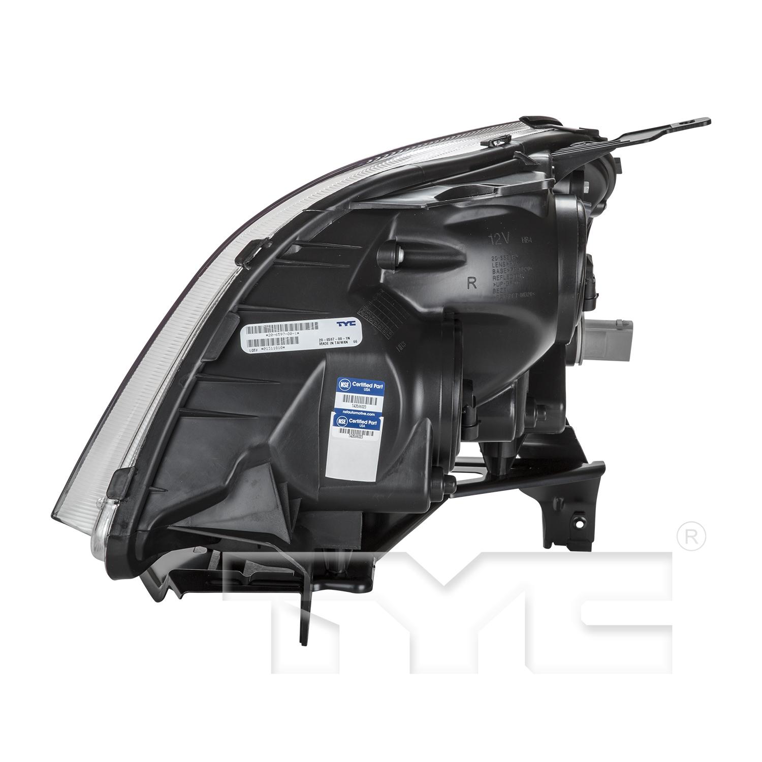 TYC 206597009 Headlight Assembly product image 4 of 6