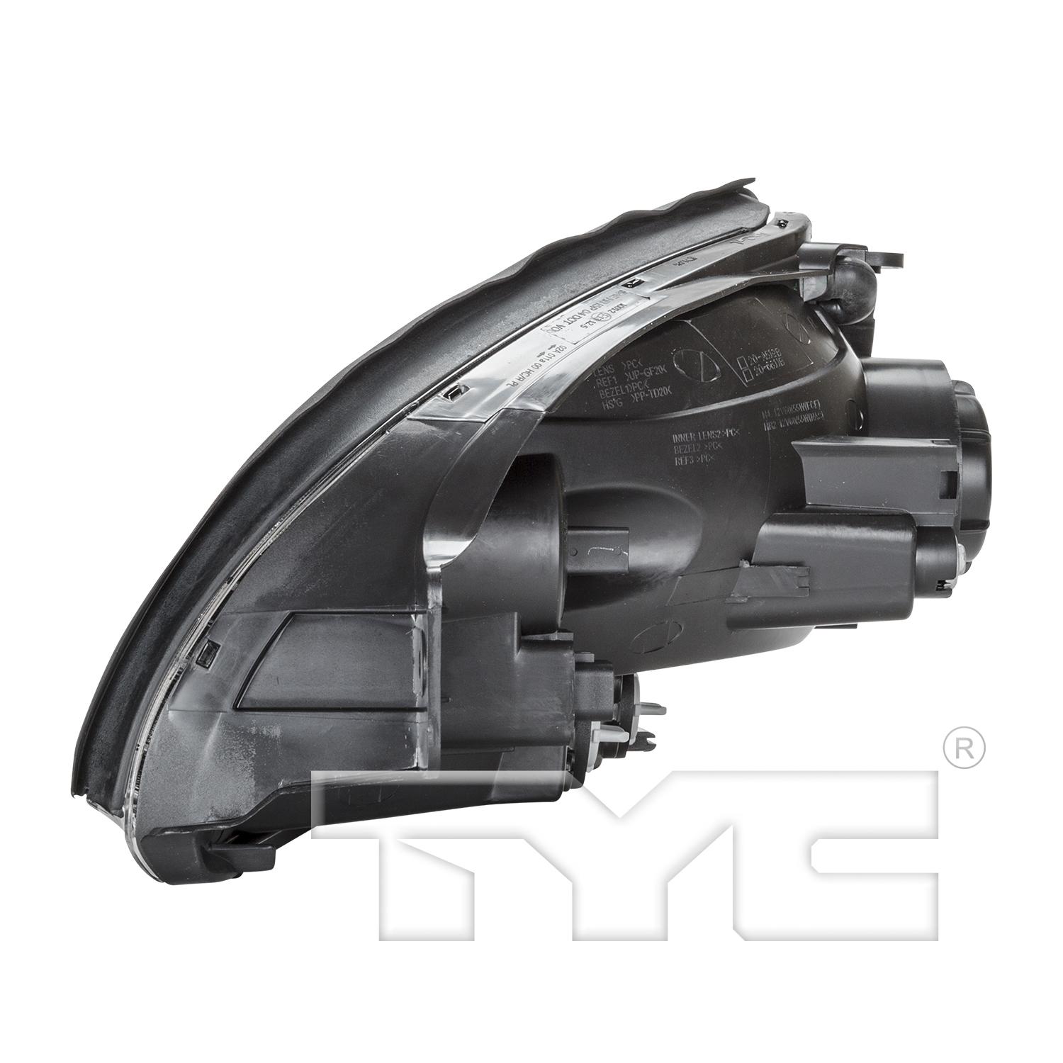 TYC 20661100 Headlight Assembly product image 4 of 6