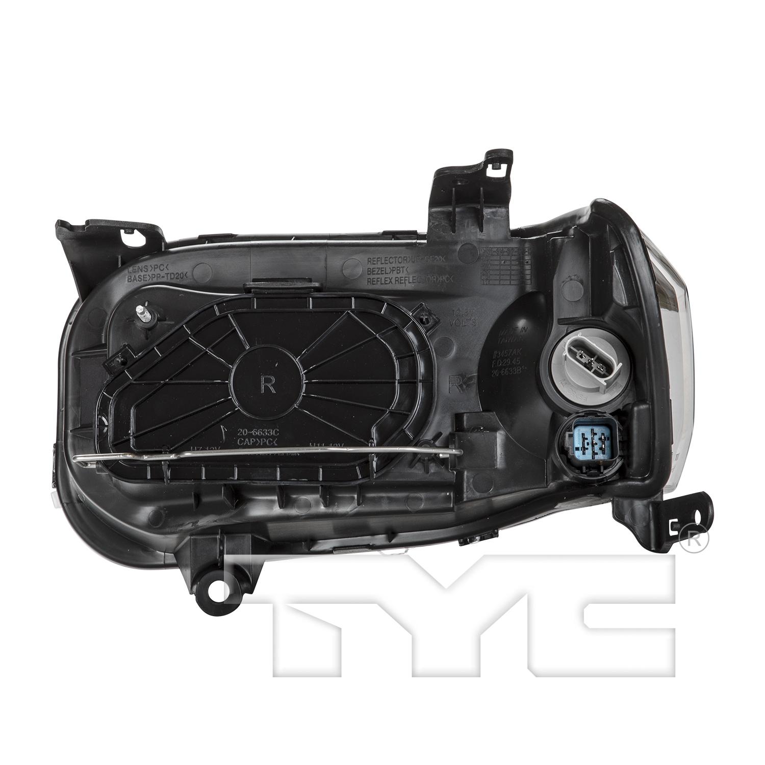 TYC 206633009 Headlight Assembly product image 2 of 6