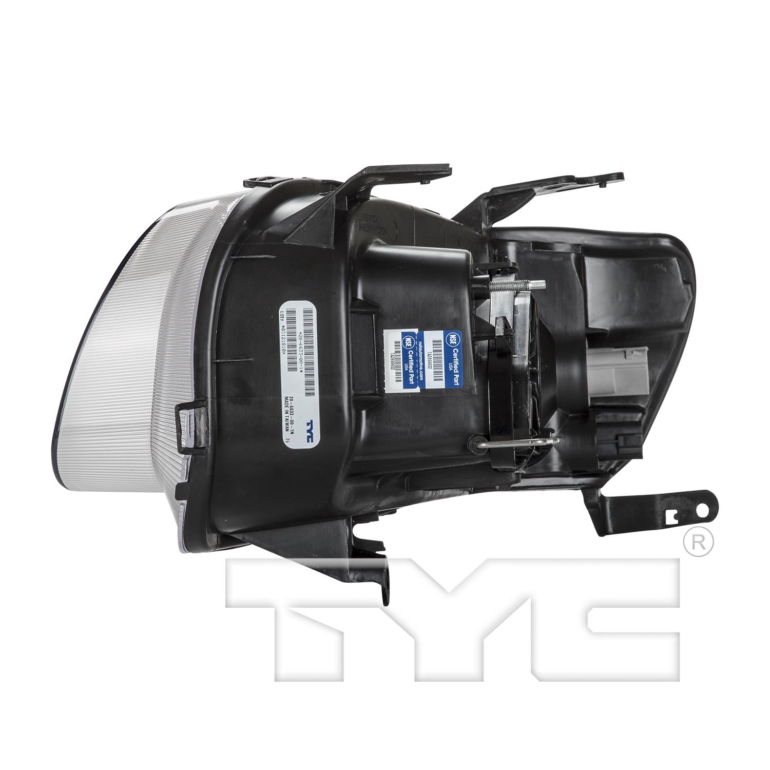 TYC 206633009 Headlight Assembly product image 4 of 6