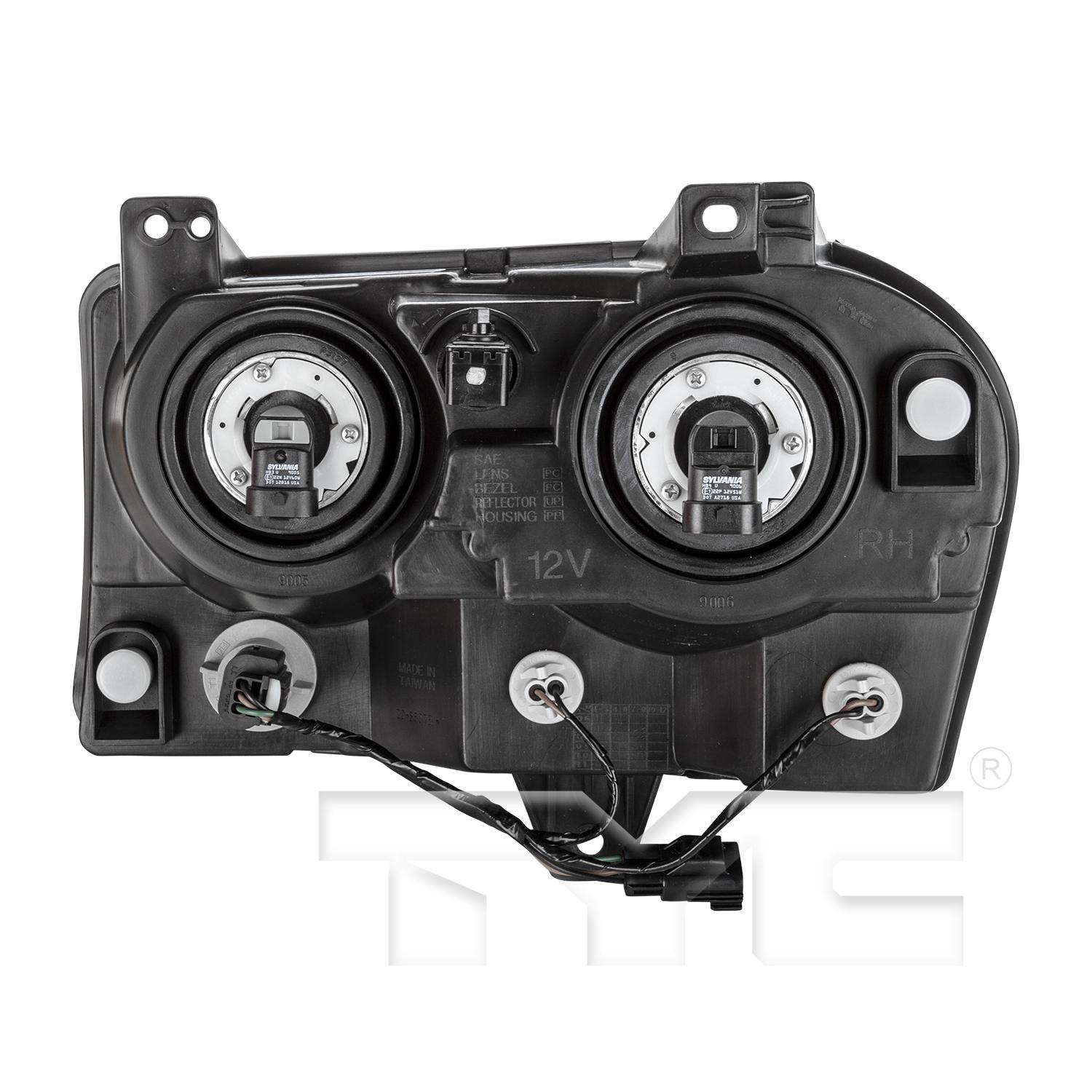 TYC 206637009 Headlight Assembly product image 2 of 6