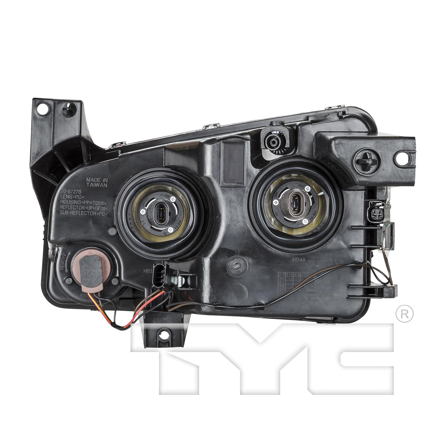 TYC 20672790 Headlight Assembly product image 2 of 6