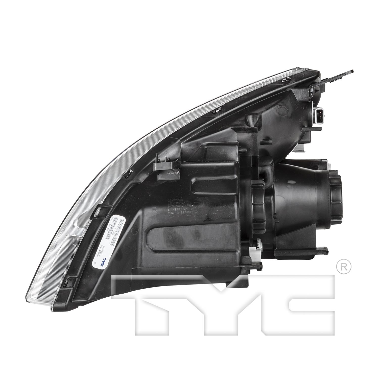 TYC 20677500 Headlight Assembly product image 4 of 6