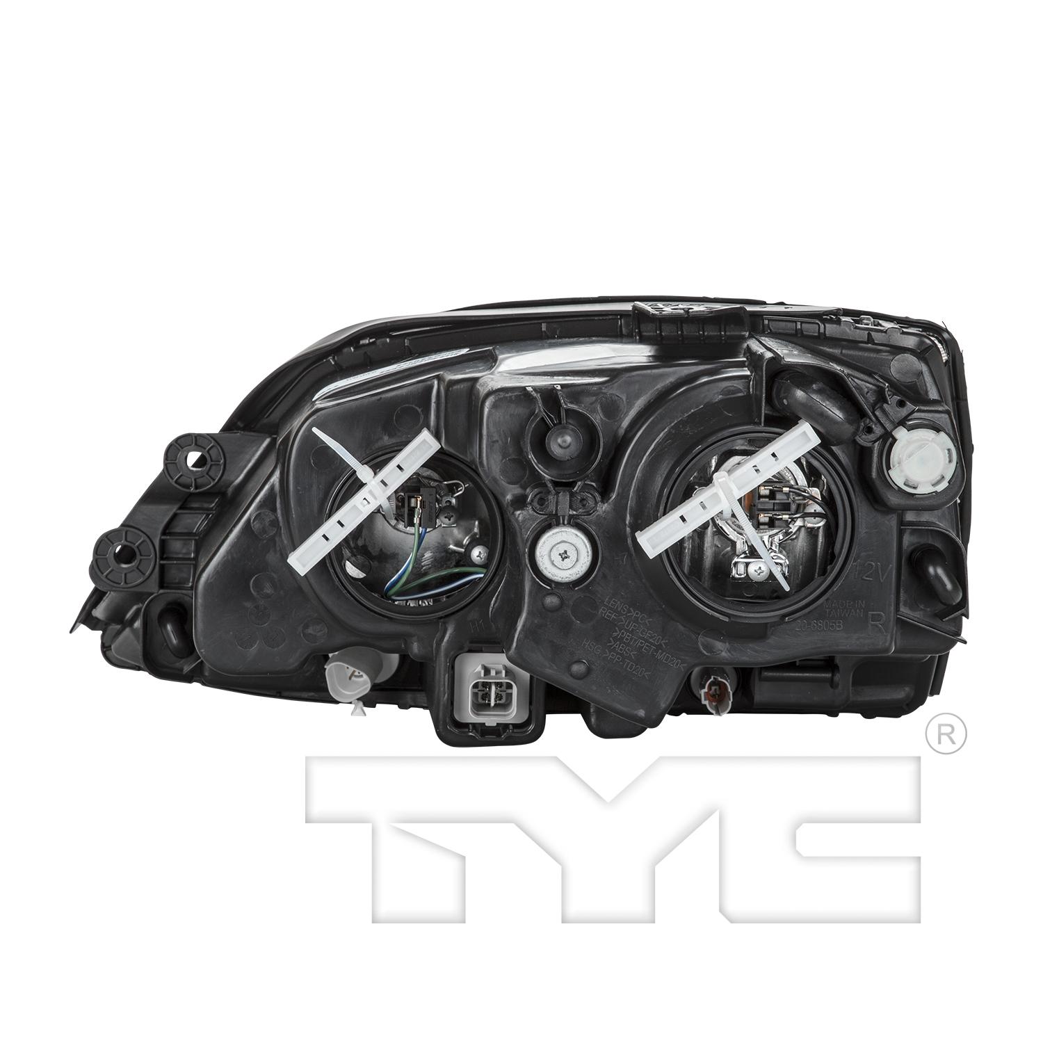 TYC 20680500 Headlight Assembly product image 2 of 6