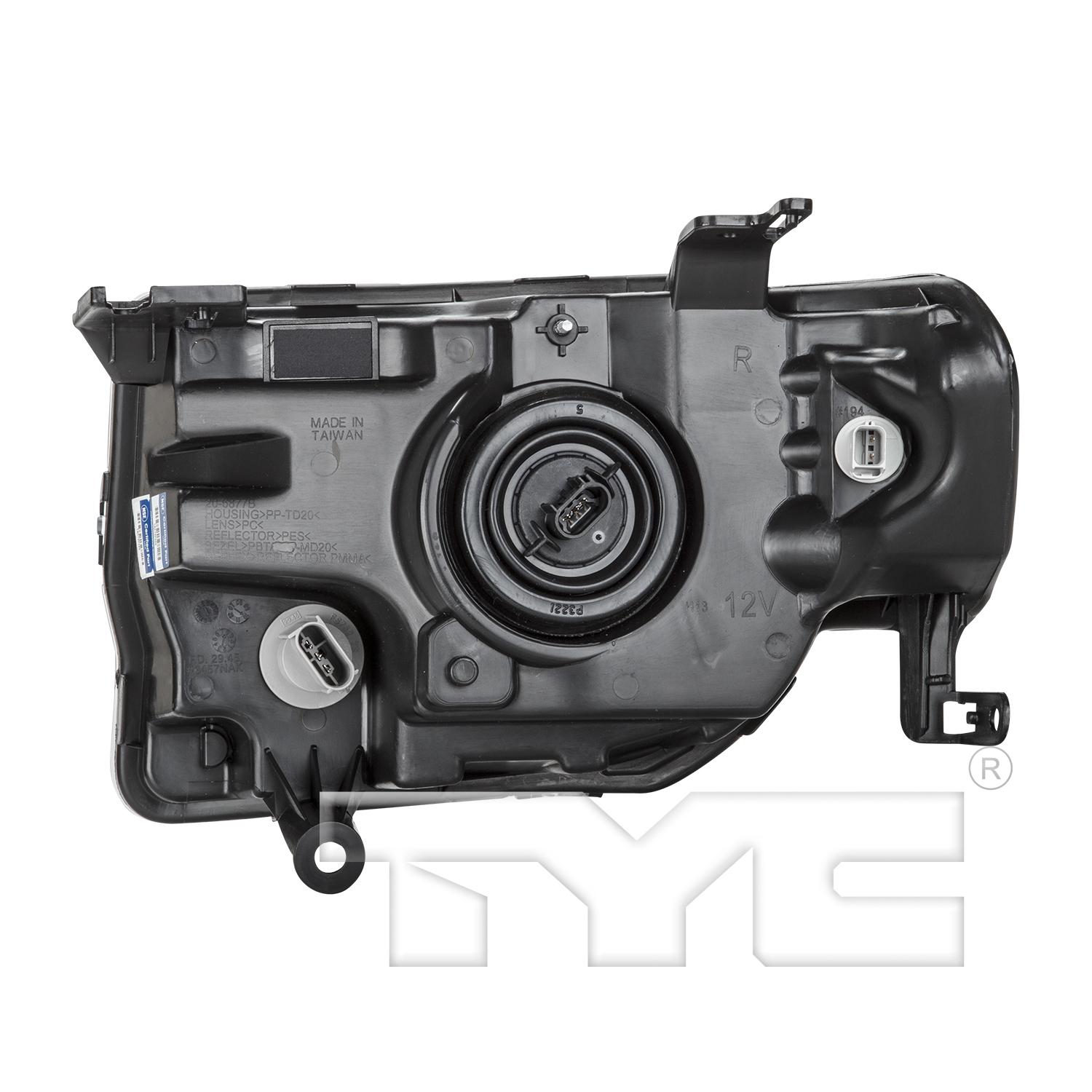 TYC 20687700 Headlight Assembly product image 5 of 12