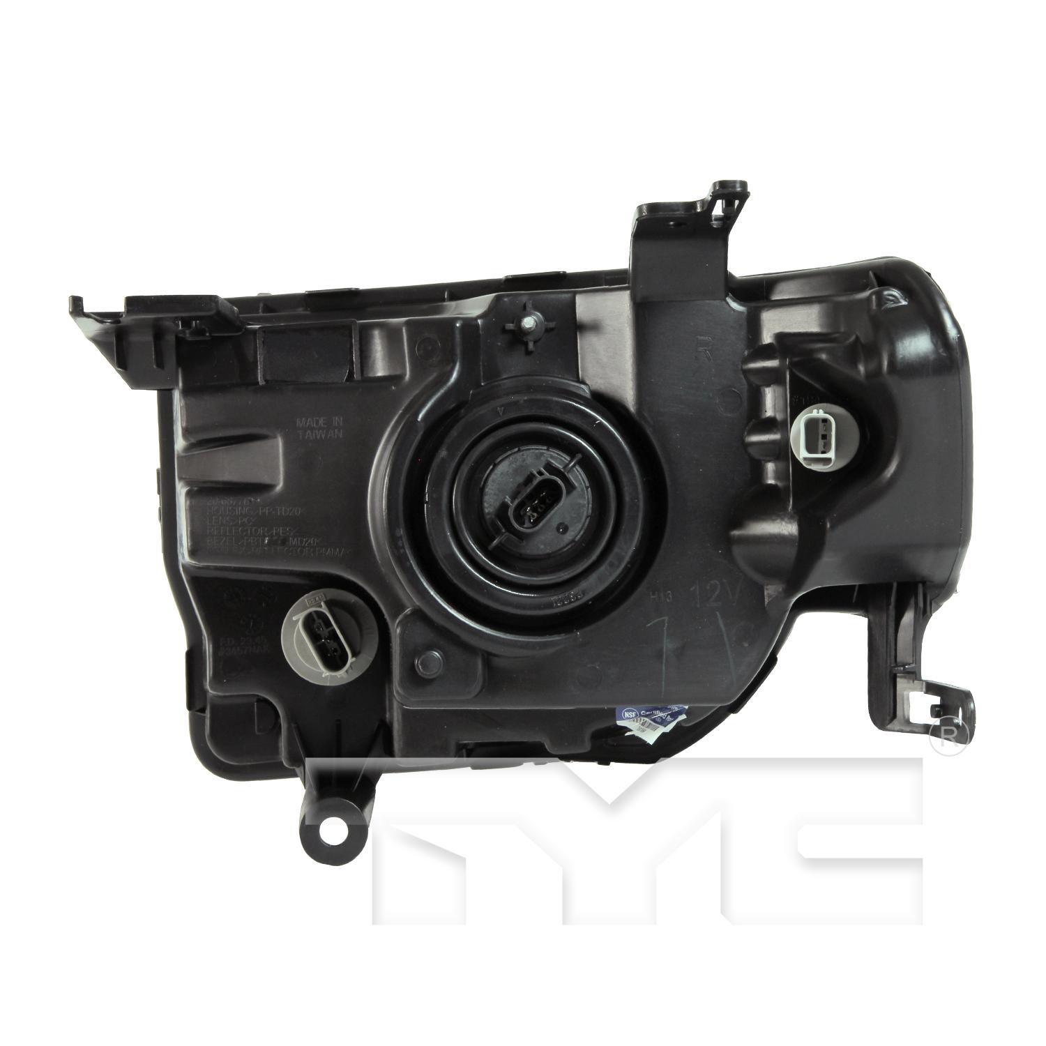 TYC 206877009 Headlight Assembly product image 2 of 6