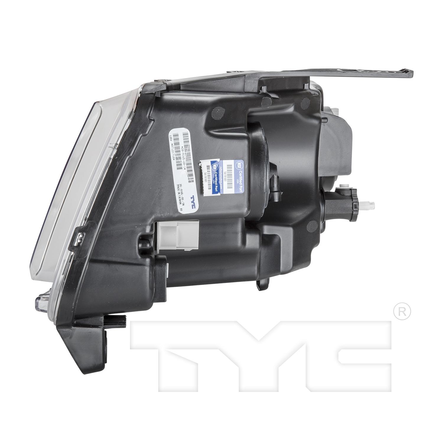 TYC 20916500 Headlight Assembly product image 4 of 6