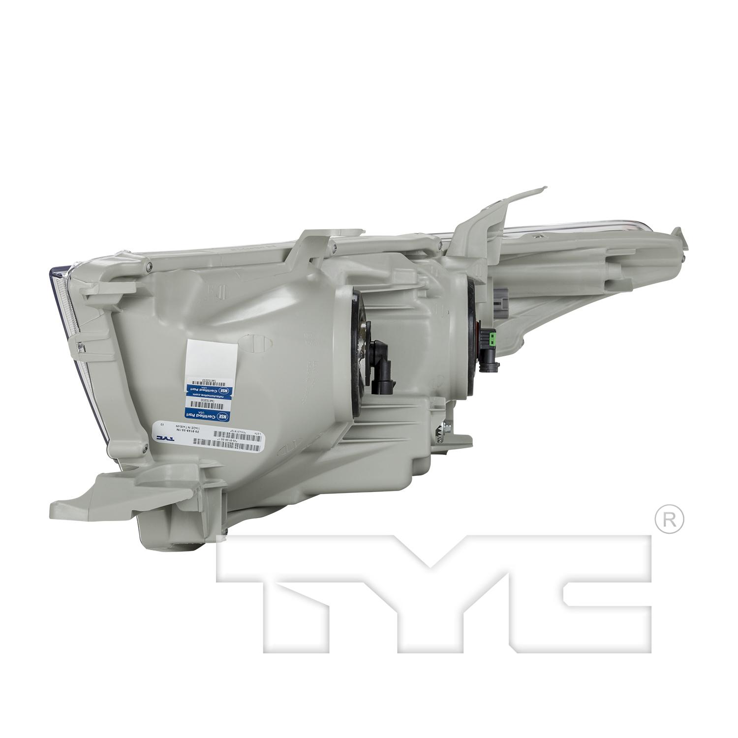 TYC 209169009 Headlight Assembly product image 4 of 6