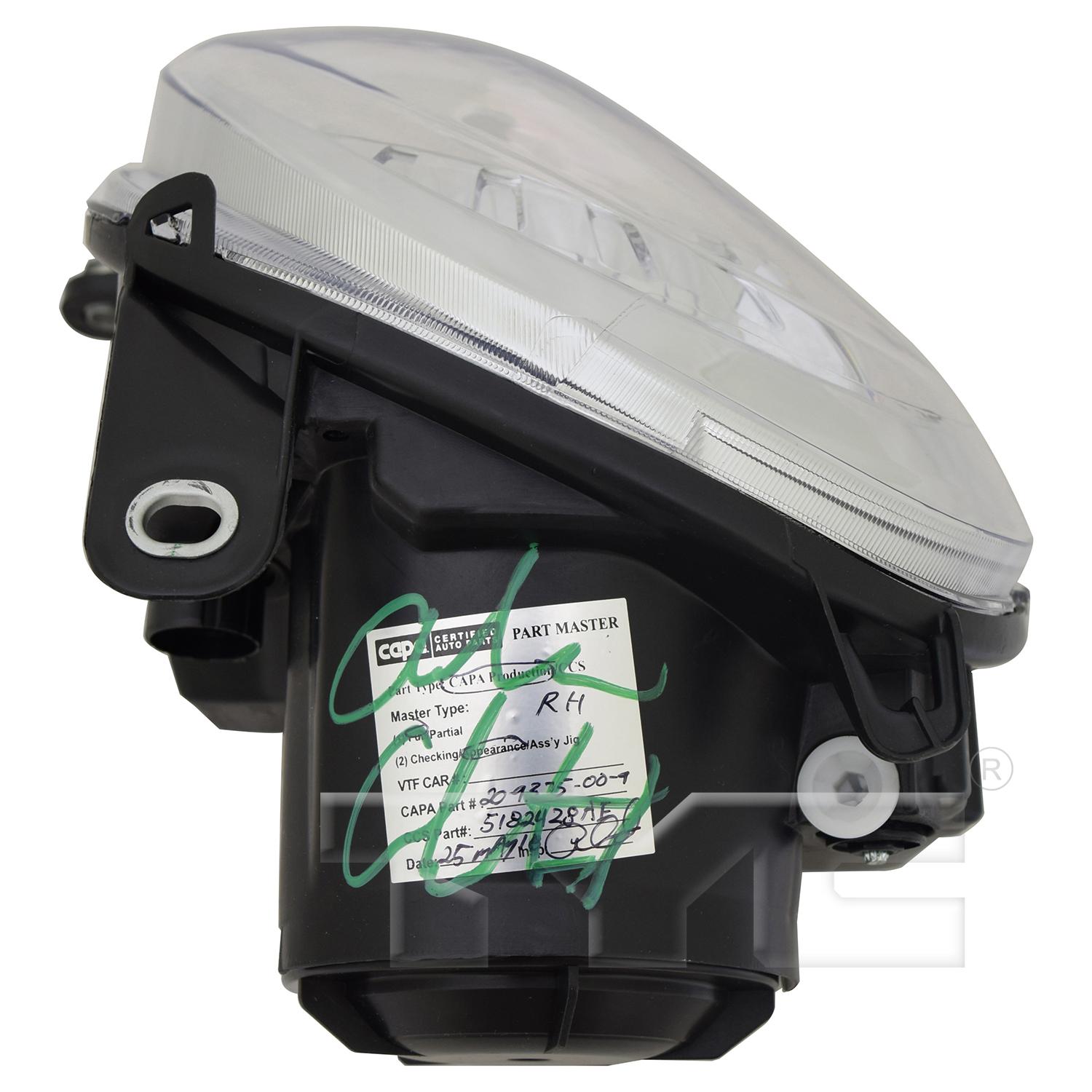 TYC 209375009 Headlight Assembly product image 5 of 6