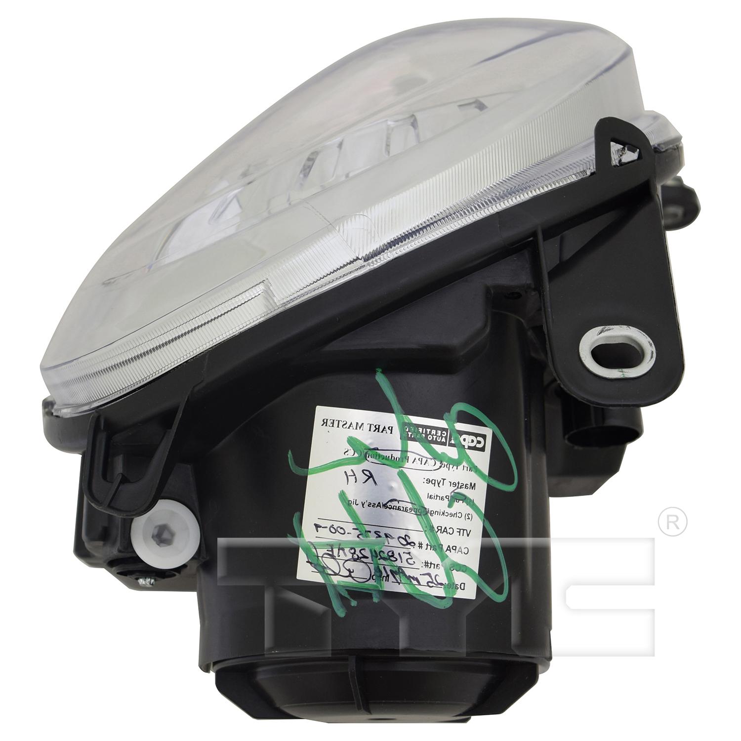 TYC 209376009 Headlight Assembly product image 5 of 6
