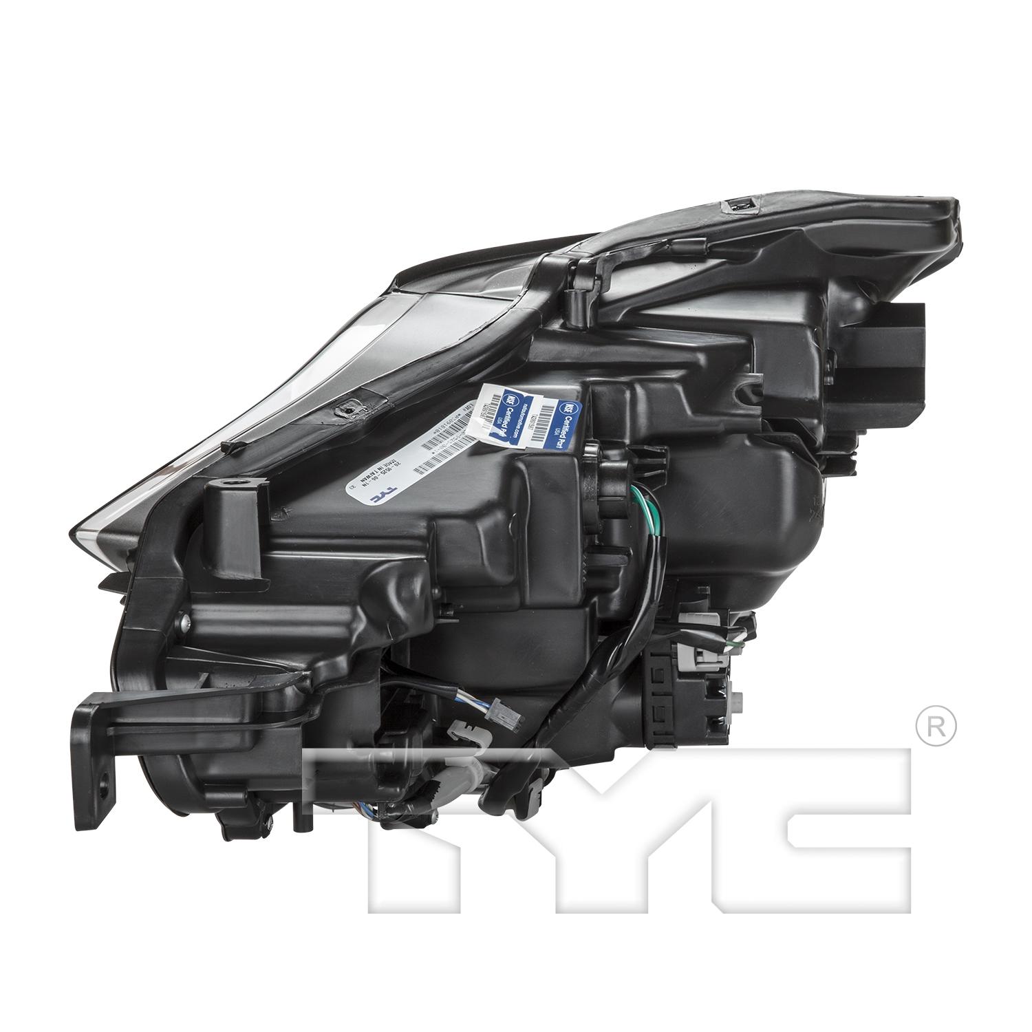 TYC 20952500 Headlight Assembly product image 4 of 6