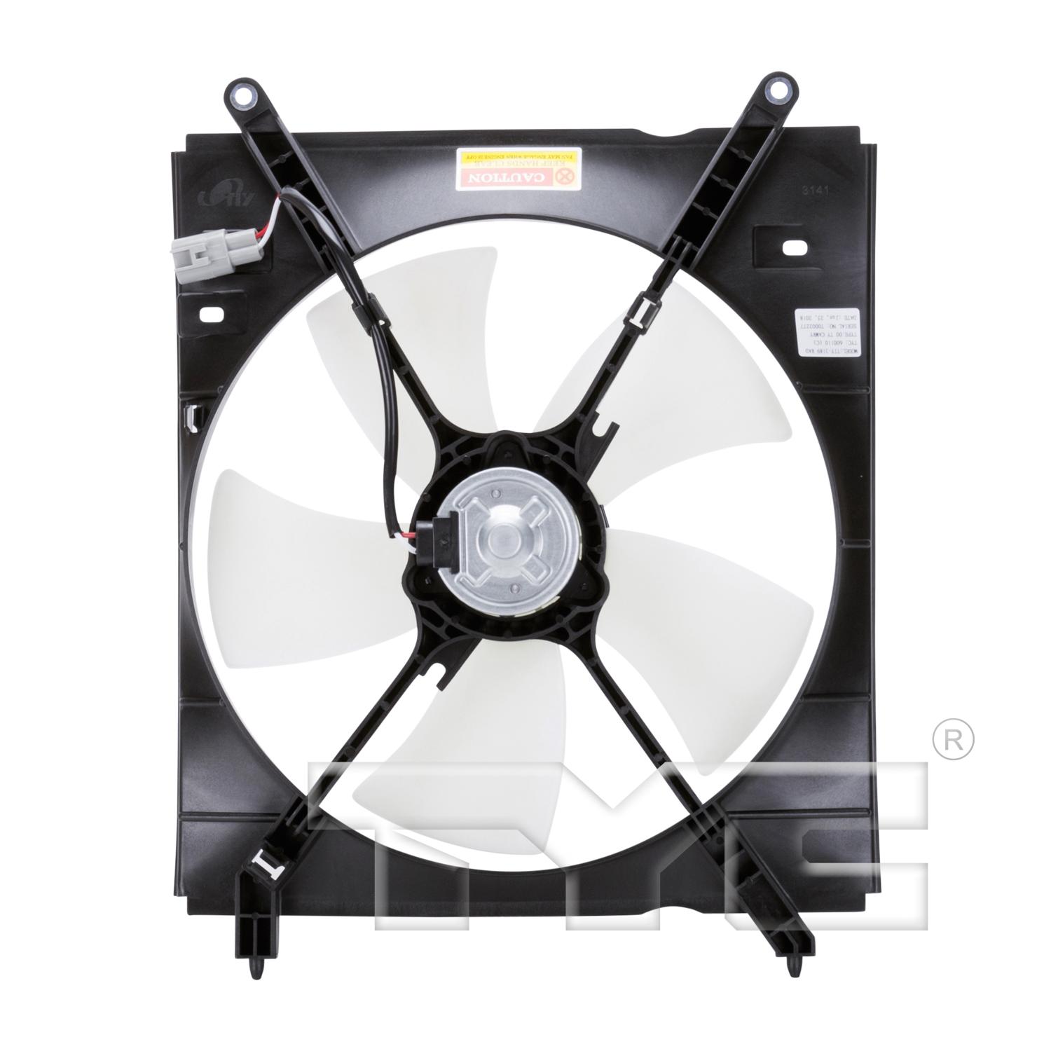 TYC 600110 Engine Cooling Fan Assembly product image 2 of 4