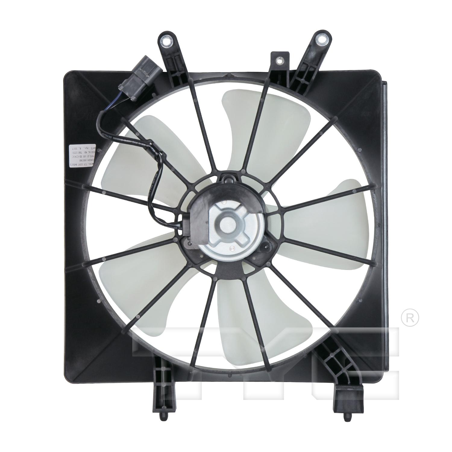 TYC 600380 Engine Cooling Fan Assembly product image 2 of 3