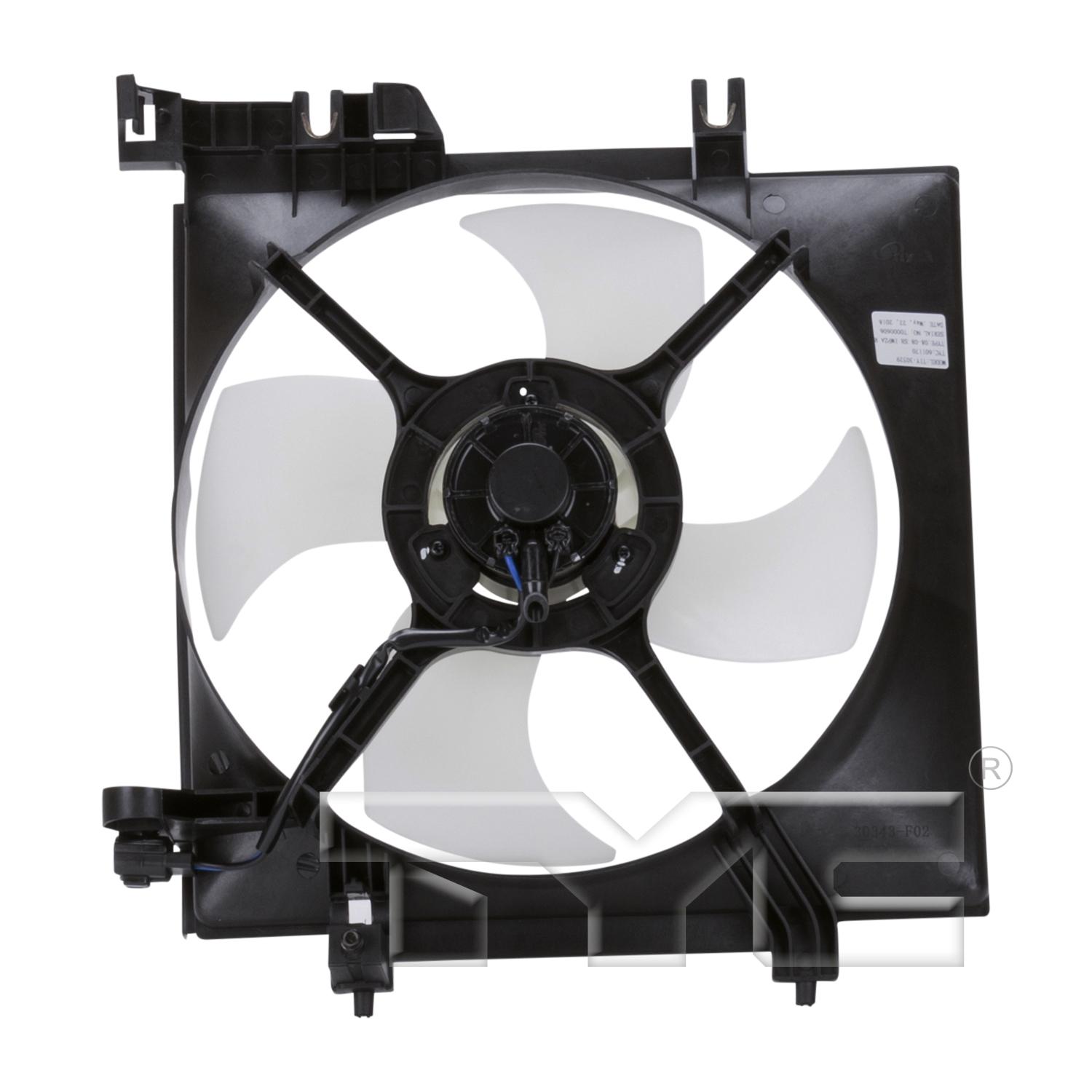 TYC 601170 Engine Cooling Fan Assembly product image 2 of 3