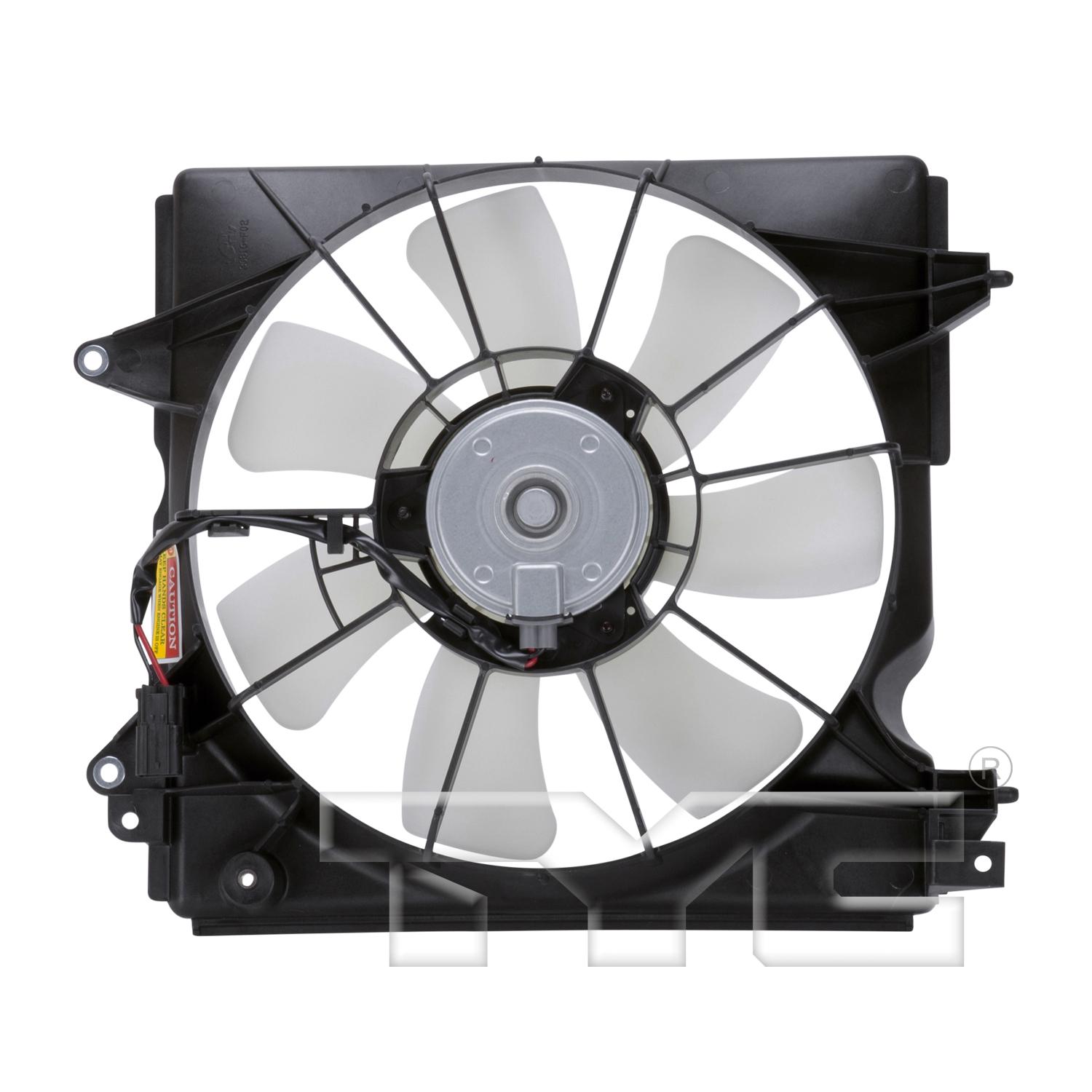 TYC 601410 Dual Radiator and Condenser Fan Assembly product image 2 of 3