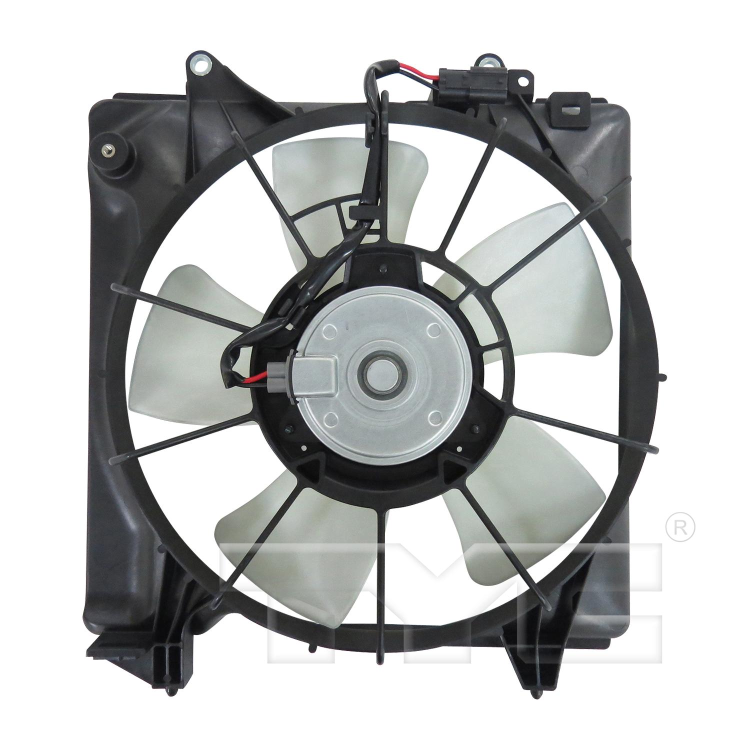 TYC 601540 Dual Radiator and Condenser Fan Assembly product image 2 of 3