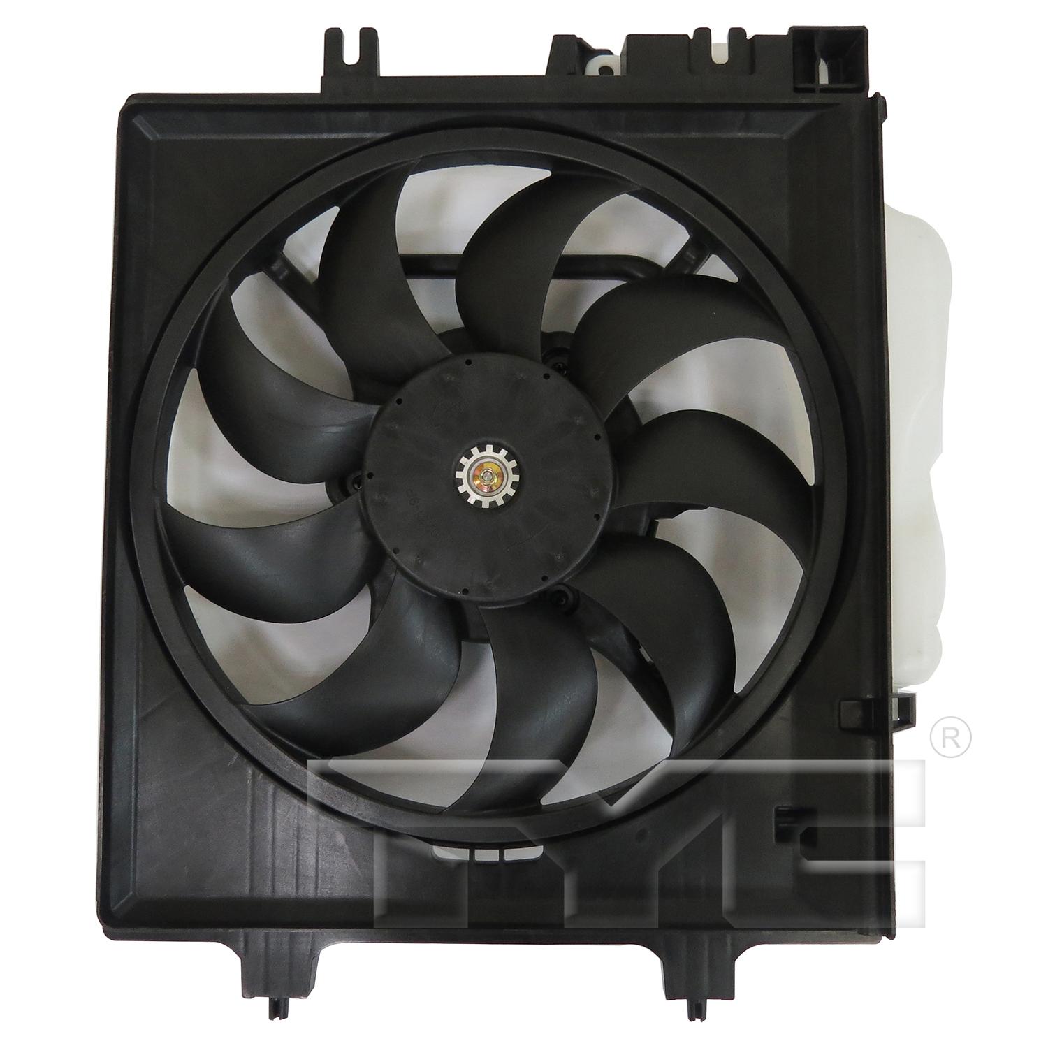 TYC 601590 Dual Radiator and Condenser Fan Assembly product image 1 of 3