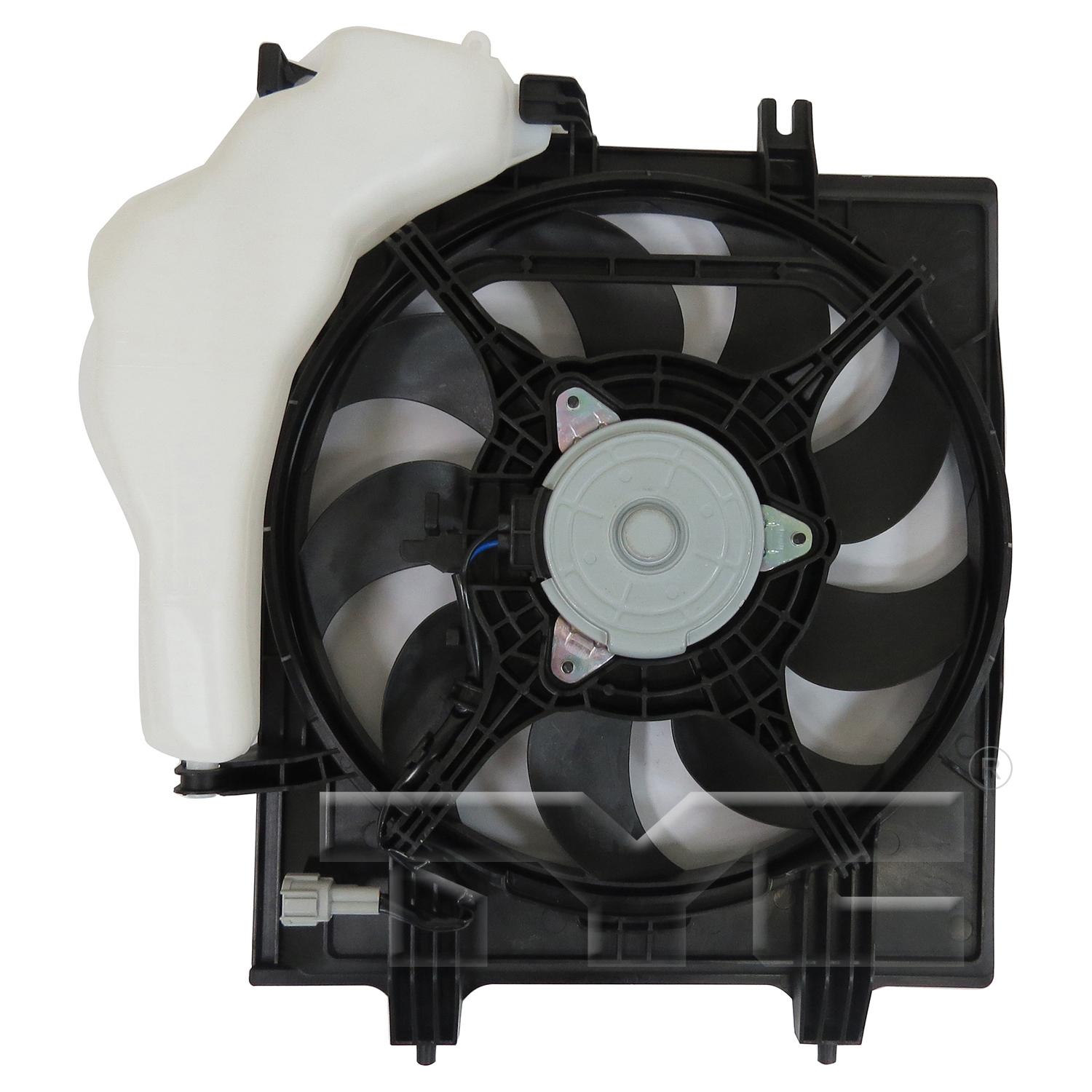 TYC 601590 Dual Radiator and Condenser Fan Assembly product image 2 of 3