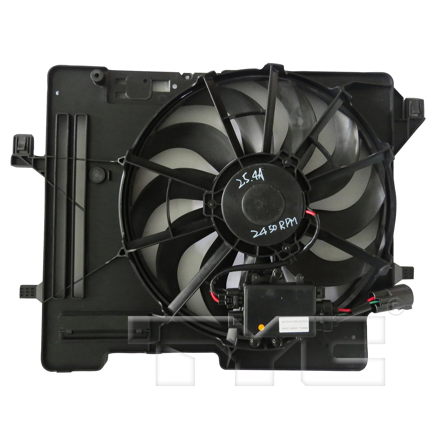 TYC 601600 Engine Cooling Fan Assembly product image 2 of 3