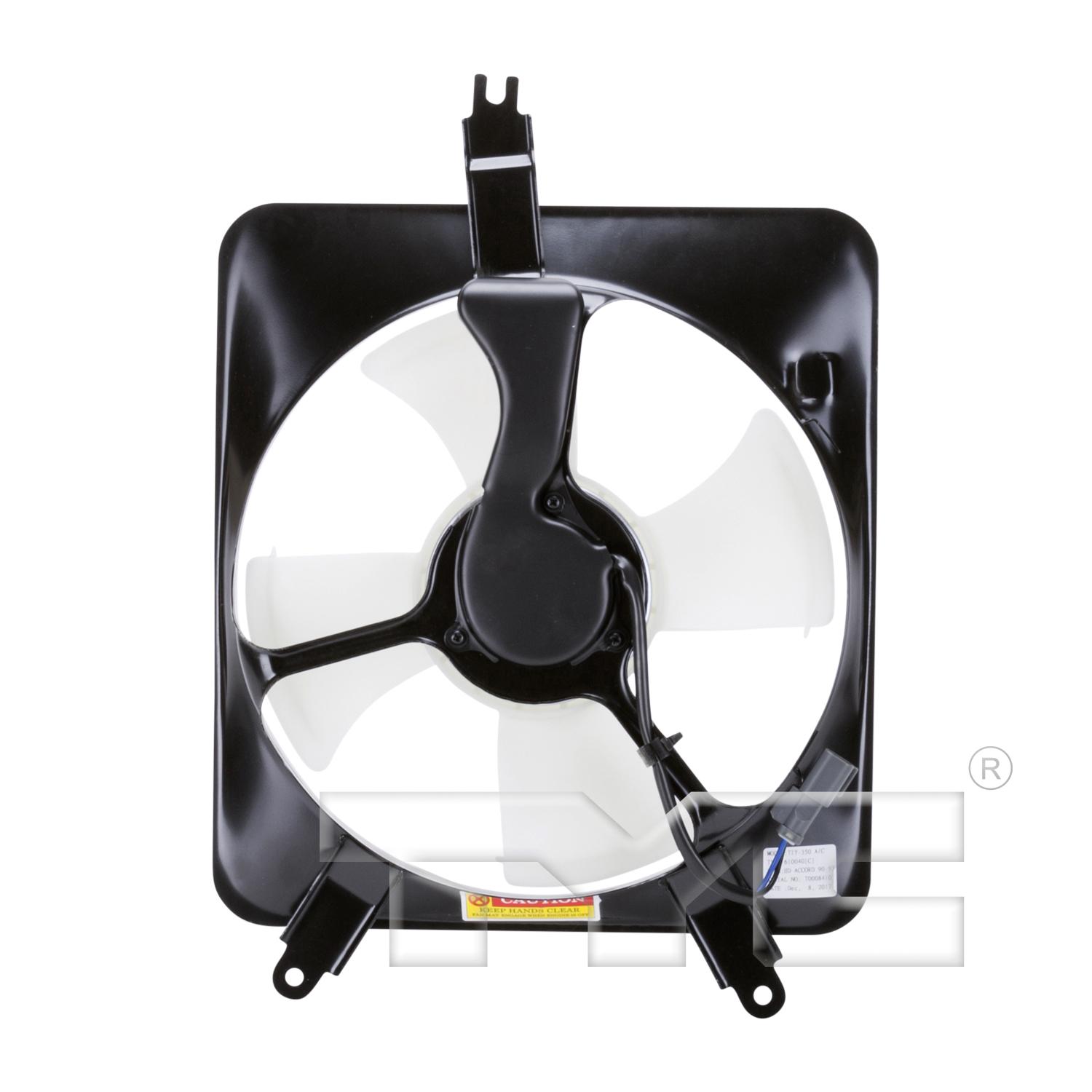 TYC 610040 A/C Condenser Fan Assembly product image 2 of 4