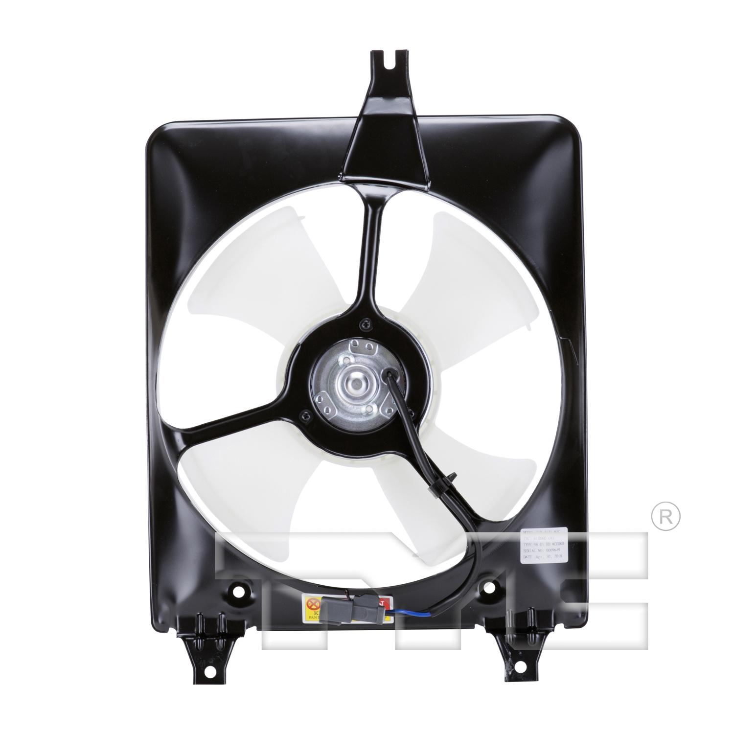 TYC 610060 - A/C Condenser Fan Assembly TYC 610060 A/C Condenser Fan Assembly product image 2 of 4