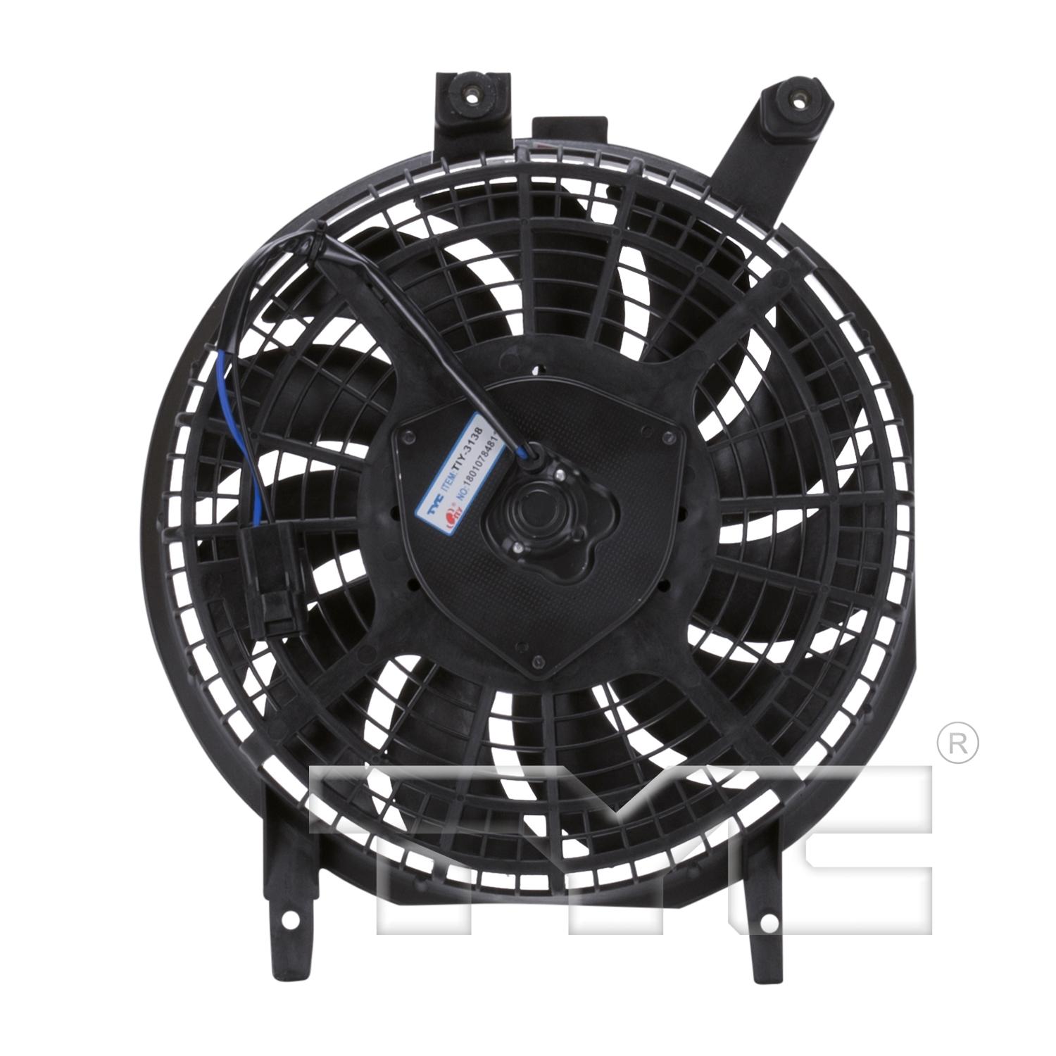 TYC 610160 A/C Condenser Fan Assembly product image 2 of 3