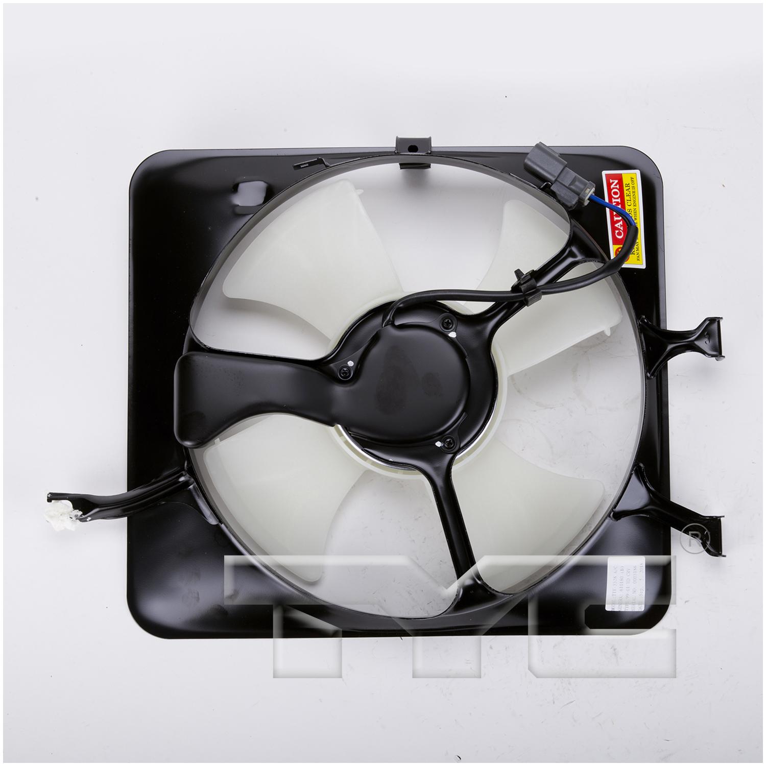 TYC 610180 A/C Condenser Fan Assembly product image 2 of 3