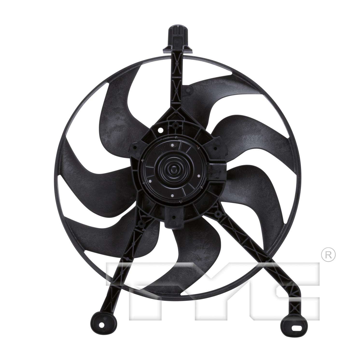 TYC 610230 A/C Condenser Fan Assembly product image 2 of 4