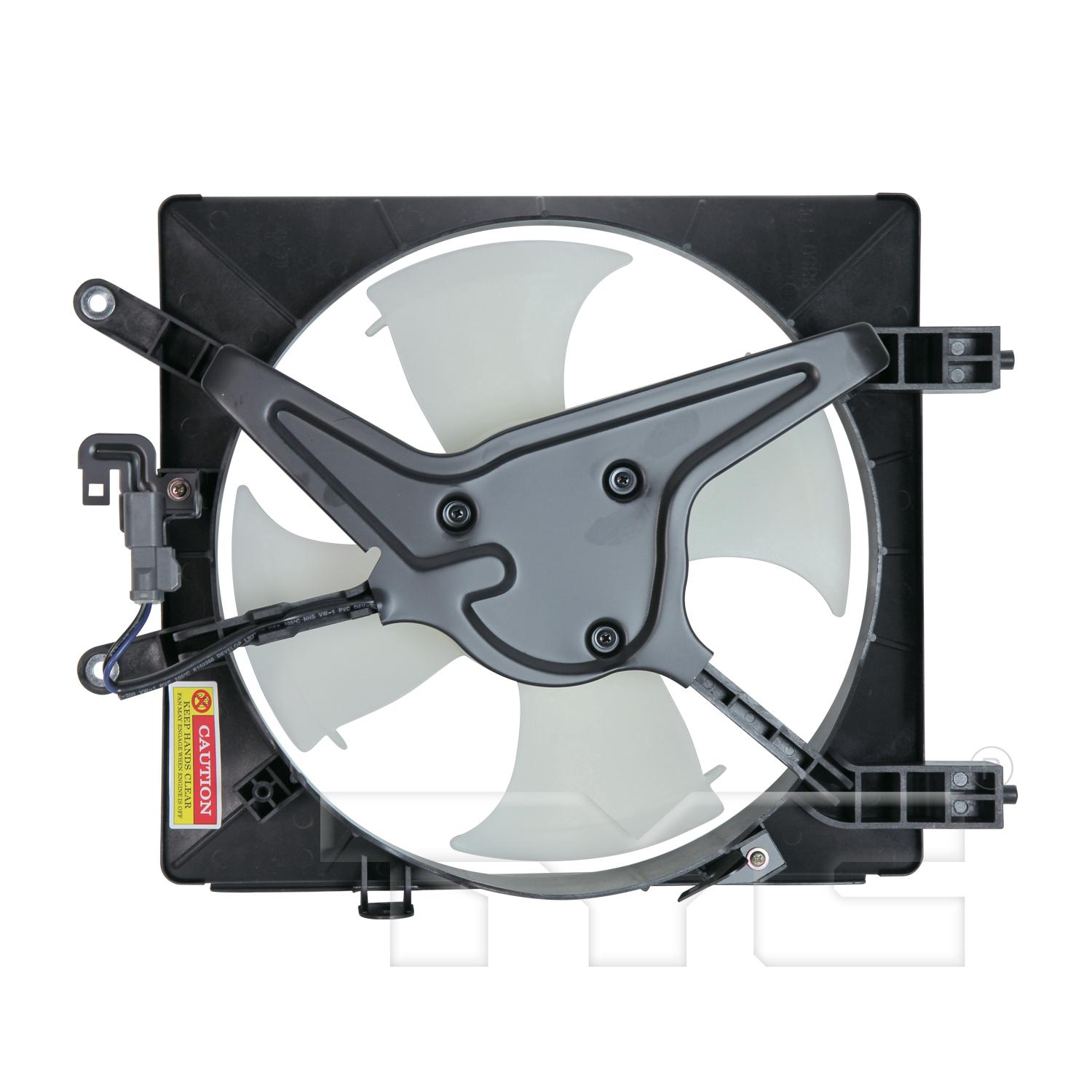 TYC 610380 A/C Condenser Fan Assembly product image 2 of 3