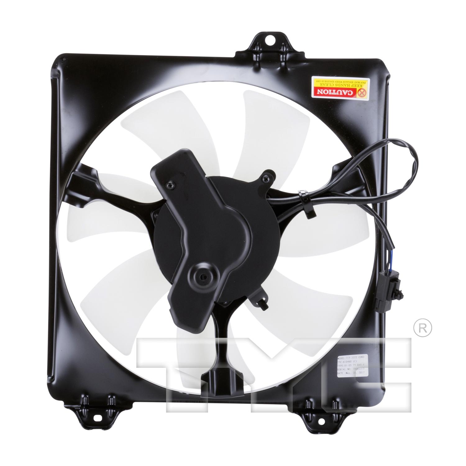 TYC 610460 A/C Condenser Fan Assembly product image 2 of 4