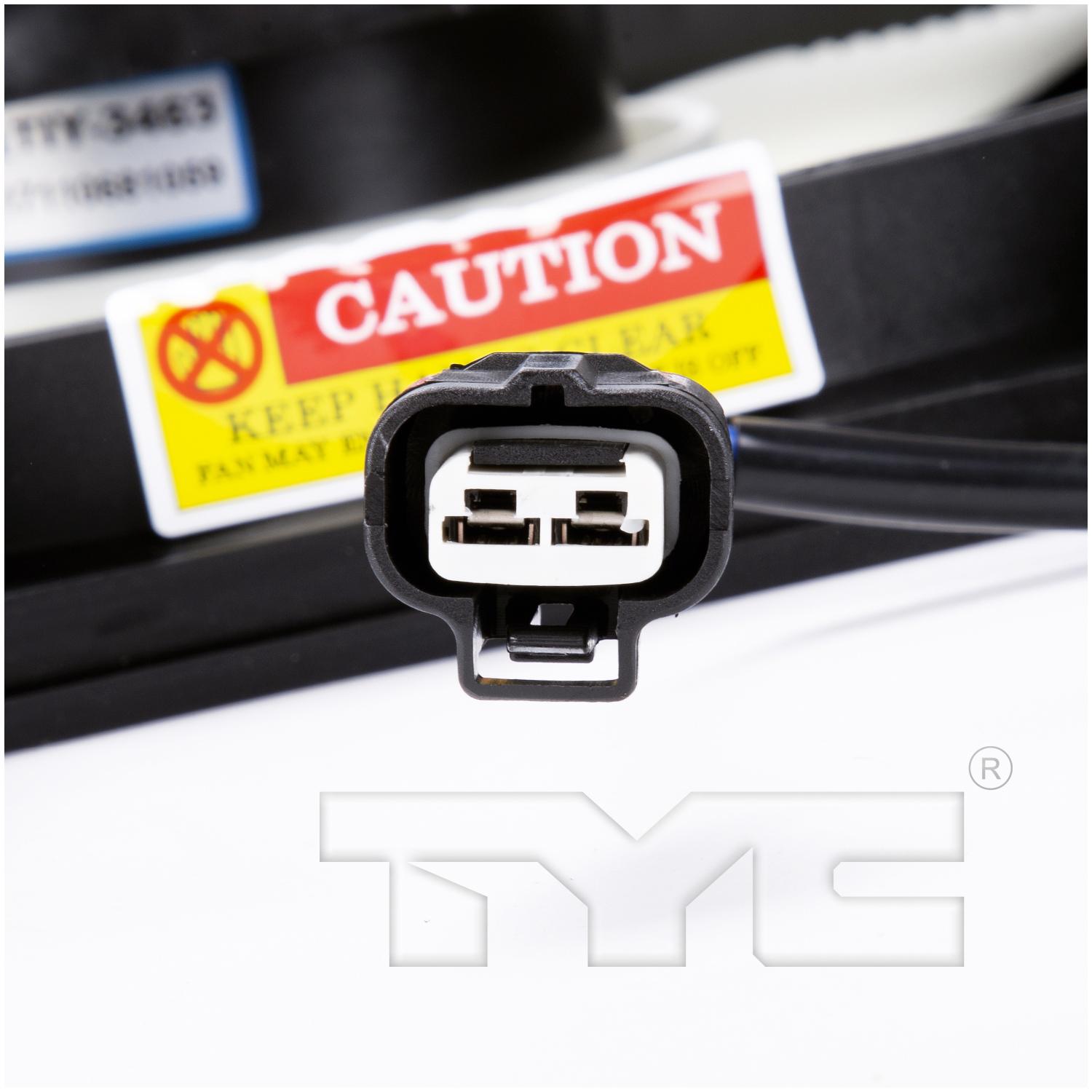 TYC 610510 A/C Condenser Fan Assembly product image 4 of 4