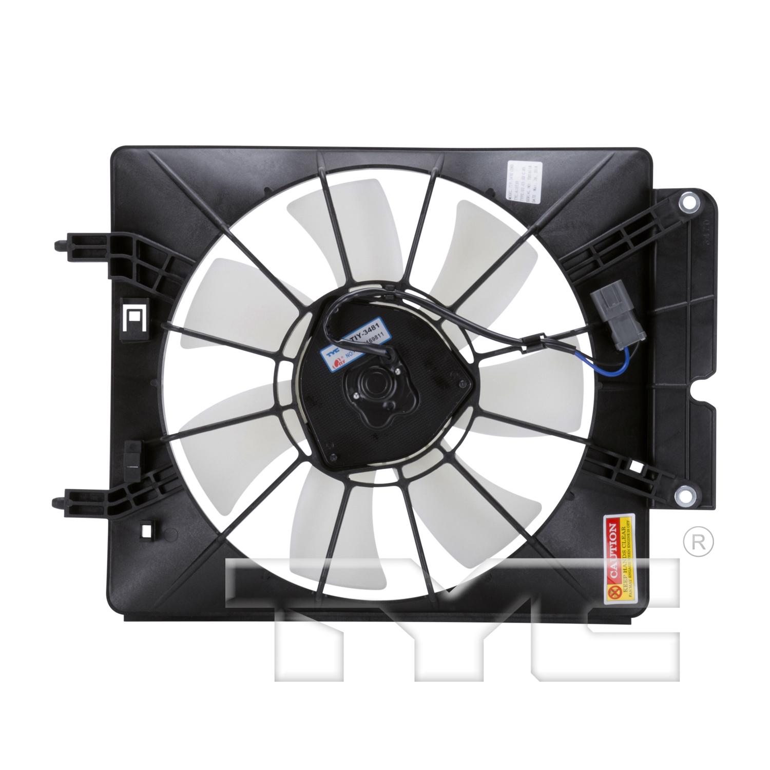 TYC 610530 A/C Condenser Fan Assembly product image 2 of 4