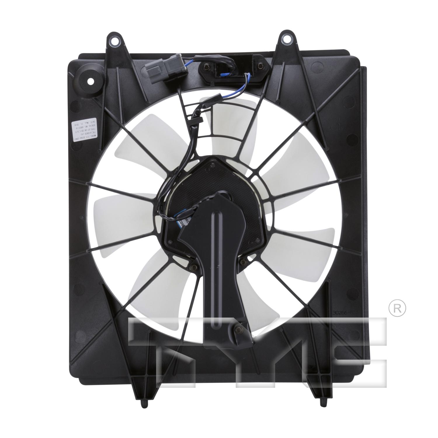 TYC 610820 A/C Condenser Fan Assembly product image 2 of 4