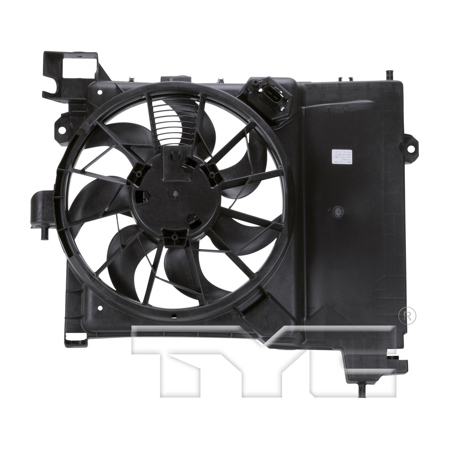 TYC 610830 A/C Condenser Fan Assembly product image 2 of 4