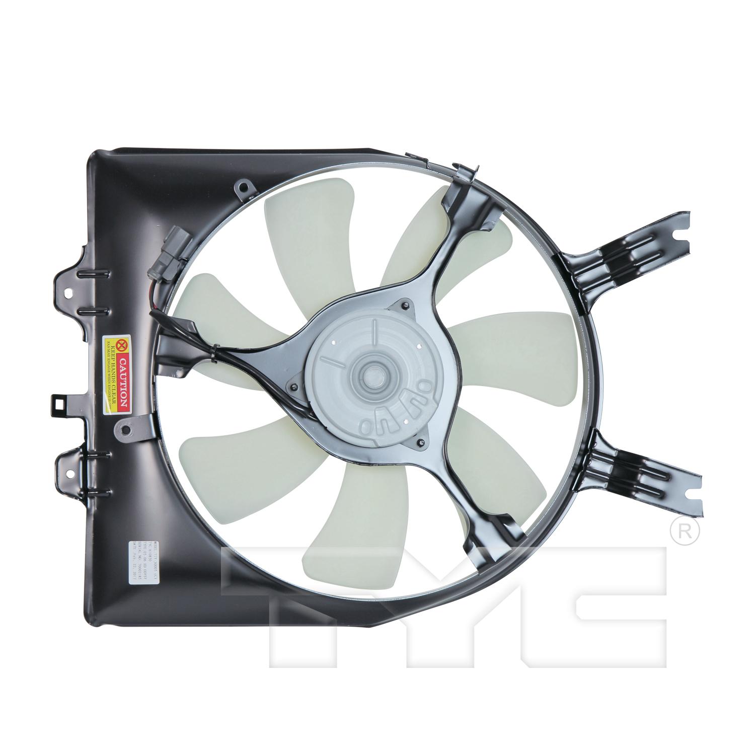 TYC 610850 A/C Condenser Fan Assembly product image 2 of 3