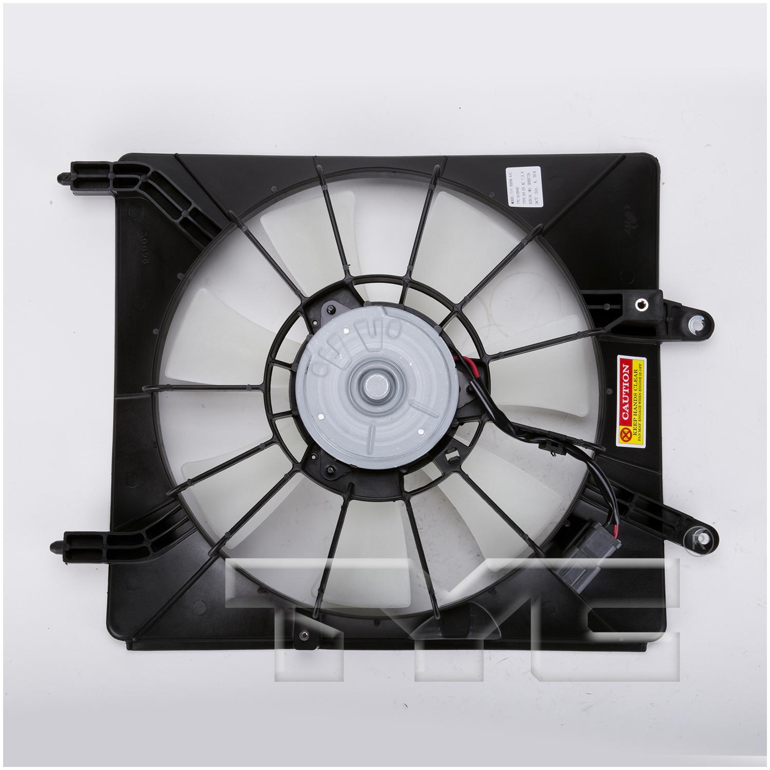 TYC 610940 A/C Condenser Fan Assembly product image 2 of 3