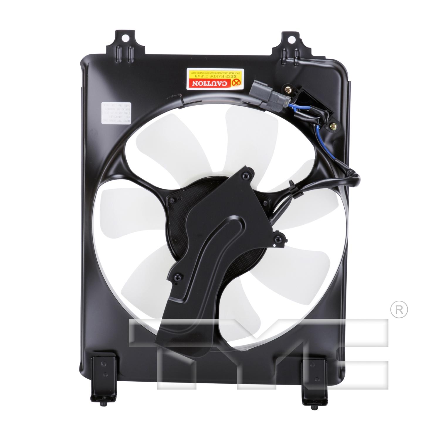 TYC 610970 A/C Condenser Fan Assembly product image 2 of 4