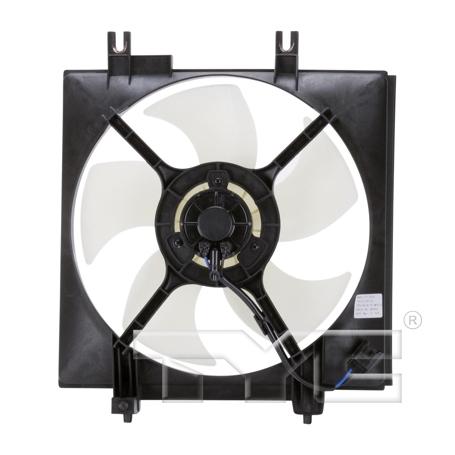 TYC 611250 A/C Condenser Fan Assembly product image 2 of 3